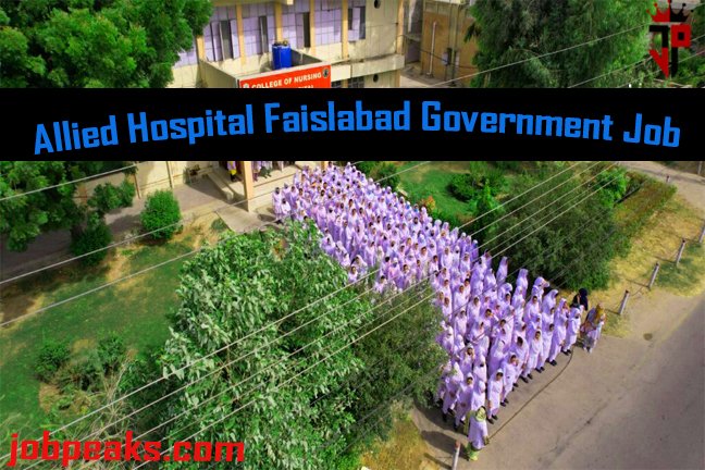 Exploring the Best Allied Hospital Faisalabad Government Job Opportunities in picture