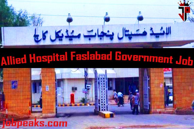 Exploring the Best Allied Hospital Faisalabad Government Job Opportunities in 2024